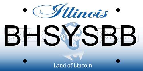 BHSYSBB Illinois License Plate