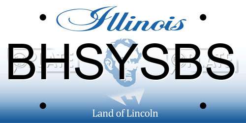 BHSYSBS Illinois License Plate