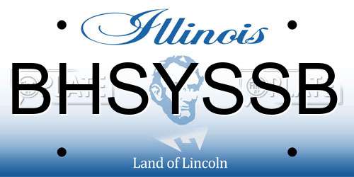 BHSYSSB Illinois License Plate