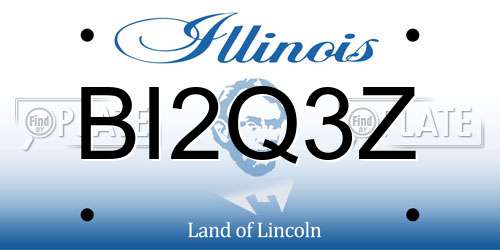 BI2Q3Z Illinois License Plate