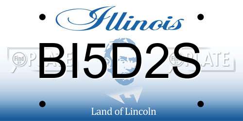 BI5D2S Illinois License Plate