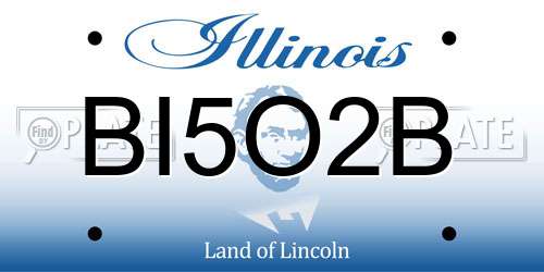 BI5O2B Illinois License Plate