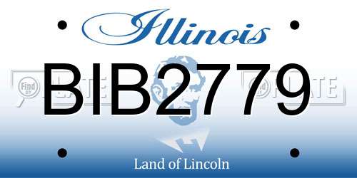 BIB2779 Illinois License Plate