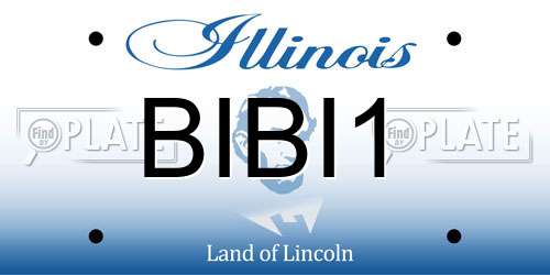 BIBI1 Illinois License Plate