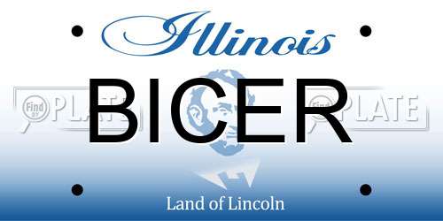 BICER Illinois License Plate
