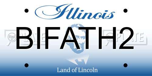 BIFATH2 Illinois License Plate