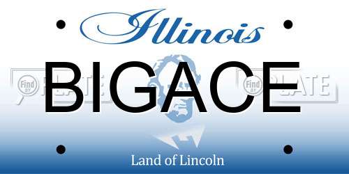 BIGACE Illinois License Plate