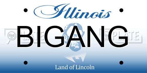 BIGANG Illinois License Plate