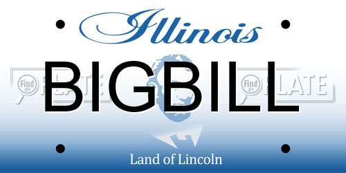 BIGBILL Illinois License Plate