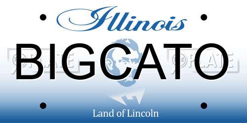 BIGCATO Illinois License Plate
