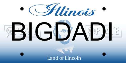 BIGDADI Illinois License Plate