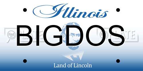 BIGDOS Illinois License Plate