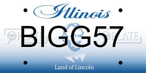 BIGG57 Illinois License Plate