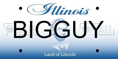 BIGGUY Illinois License Plate