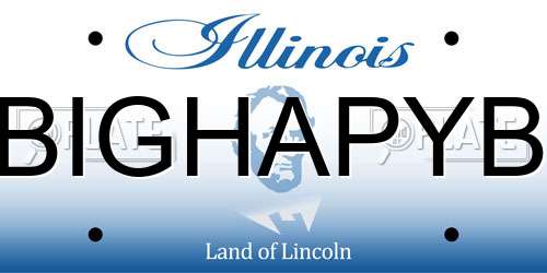 BIGHAPYB Illinois License Plate