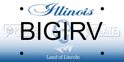 BIGIRV Illinois License Plate