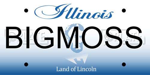 BIGMOSS Illinois License Plate