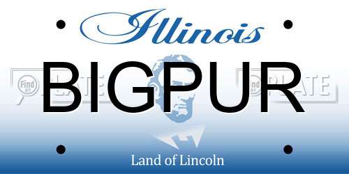 BIGPUR Illinois License Plate