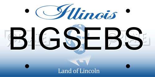 BIGSEBS Illinois License Plate