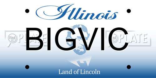 BIGVIC Illinois License Plate