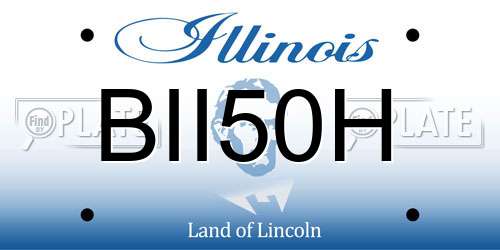 BII50H Illinois License Plate