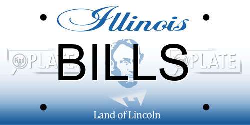 BILLS Illinois License Plate