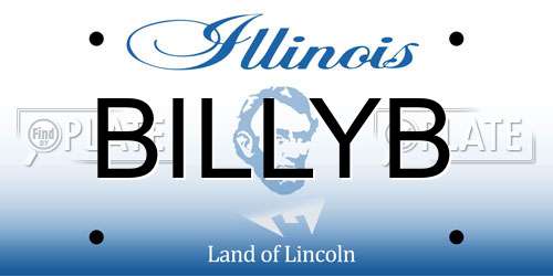 BILLYB Illinois License Plate