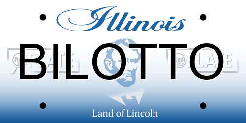 BILOTTO Illinois License Plate