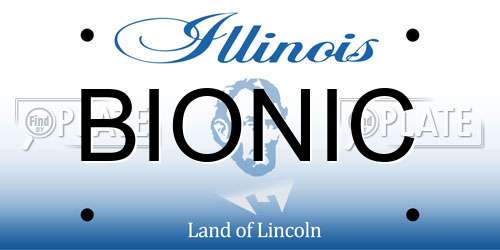 BIONIC Illinois License Plate