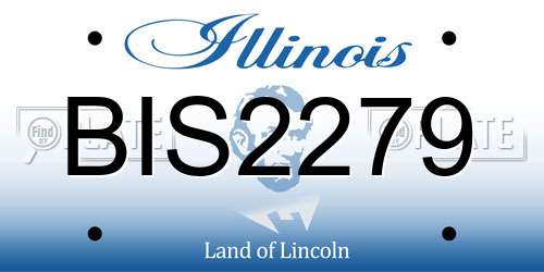 BIS2279 Illinois License Plate