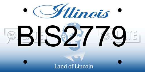 BIS2779 Illinois License Plate