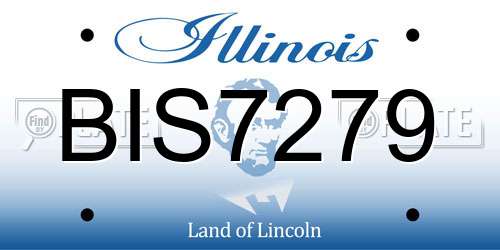 BIS7279 Illinois License Plate