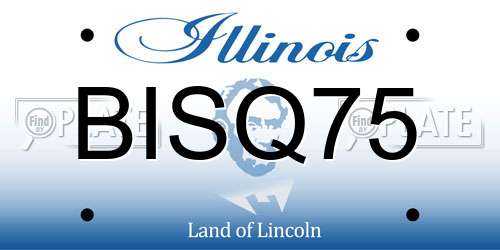 BISQ75 Illinois License Plate