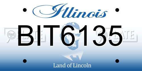 BIT6135 Illinois License Plate