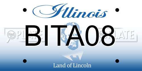 BITA08 Illinois License Plate