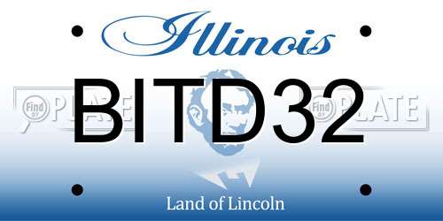BITD32 Illinois License Plate
