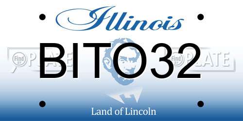 BITO32 Illinois License Plate
