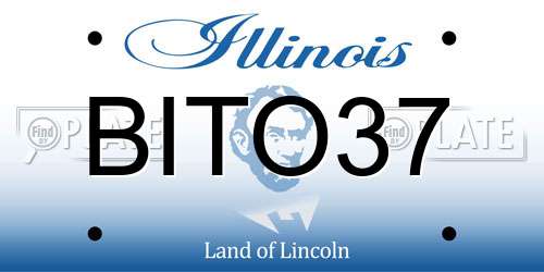 BITO37 Illinois License Plate