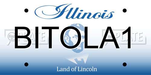 BITOLA1 Illinois License Plate