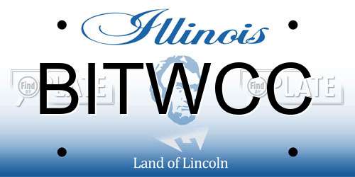 BITWCC Illinois License Plate