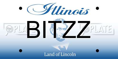 BITZZ Illinois License Plate