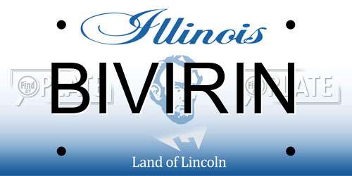 BIVIRIN Illinois License Plate