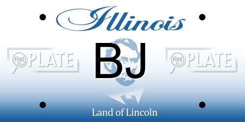BJ Illinois License Plate