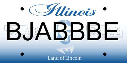 BJABBBE Illinois License Plate