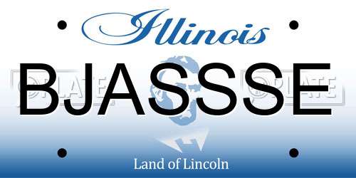 BJASSSE Illinois License Plate