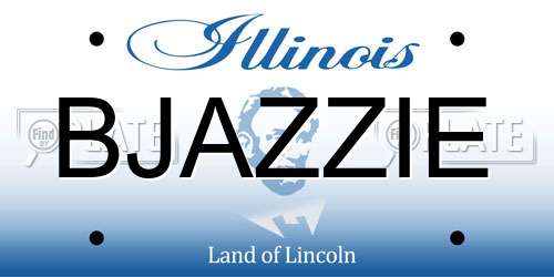 BJAZZIE Illinois License Plate