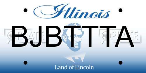 BJBTTTA Illinois License Plate