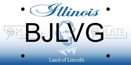 BJLVG Illinois License Plate