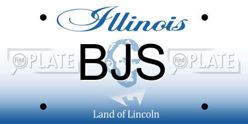 BJS Illinois License Plate