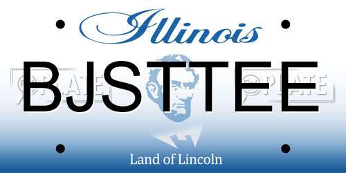 BJSTTEE Illinois License Plate